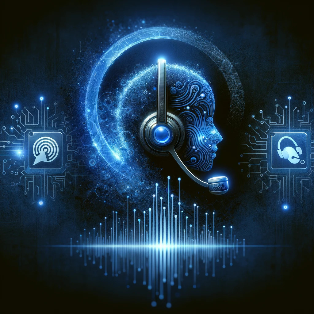 Man Using Vice Technology Enhancing Phone Support with AI Voice Technology - Processica